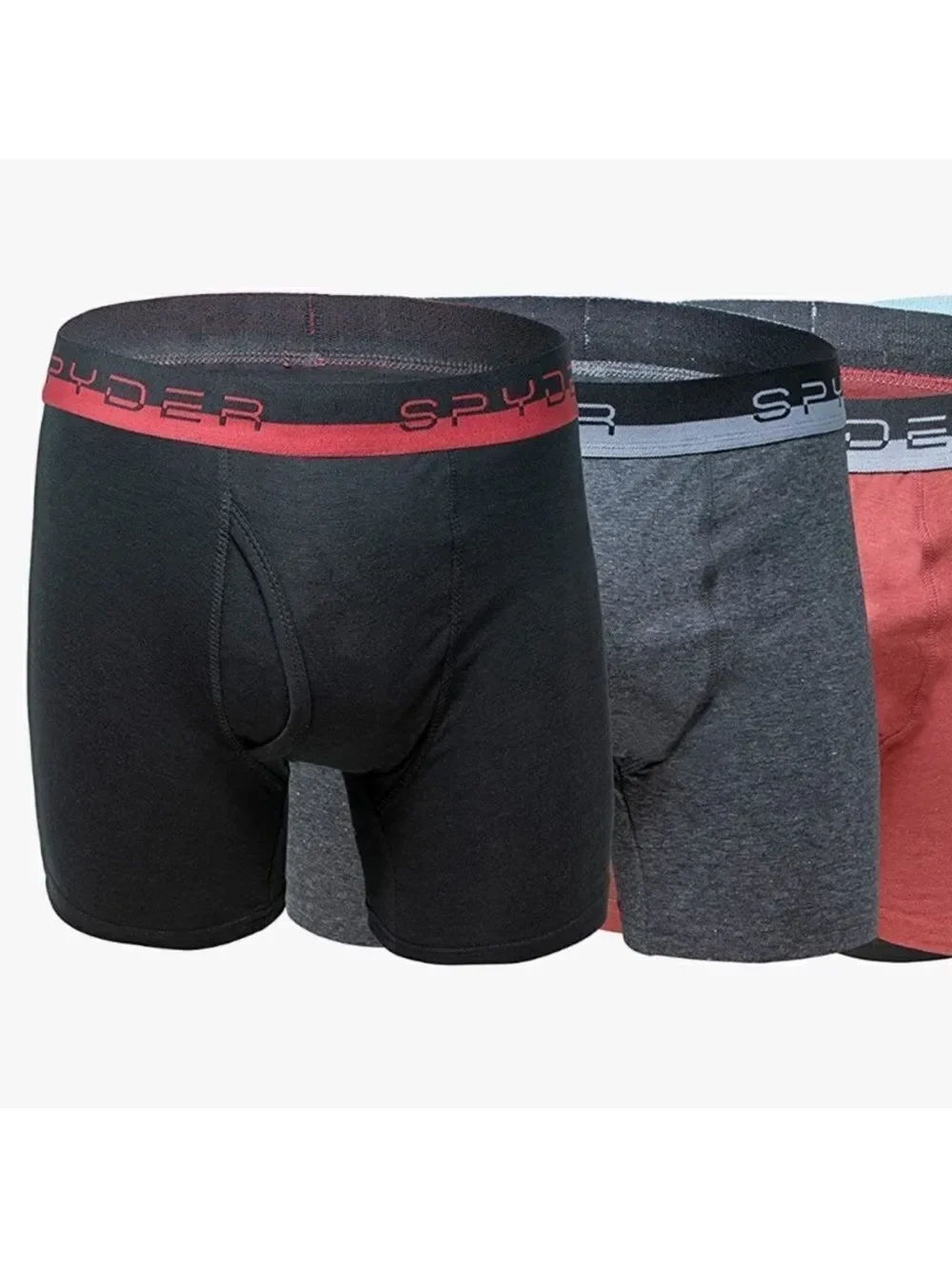 Spyder M Performance Boxer Briefs Polyester Spandex Lightweight Pack of 4